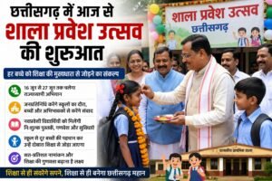 स्कूलों में फिर गूंजेगी बच्चों की आवाज: आज से छत्तीसगढ़ में शुरू हुआ शाला प्रवेश उत्सव, हर बच्चे को स्कूल से जोड़ने का अभियान