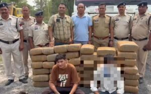 26 घंटे की घेराबंदी के बाद पुलिस को बड़ी सफलता, ओडिशा से राजस्थान जा रहे ट्रेलर से 209 किलो गांजा जब्त