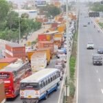 गुरुग्राम में बड़ा ट्रैफिक संकट: NH-48 पर टूटी 11 हजार वोल्ट की हाईटेंशन लाइन, 5 किलोमीटर लंबा जाम