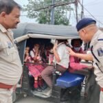 स्कूली बच्चों की सुरक्षा पर रायगढ़ पुलिस सख्त: ओवरलोड ऑटो चालकों के खिलाफ विशेष अभियान शुरू