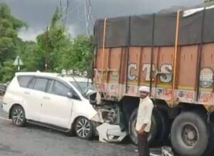 बागेश्वर धाम से लौटते समय सड़क हादसे का शिकार हुए भाजपा प्रदेश अध्यक्ष किरण सिंह देव, हालत स्थिर